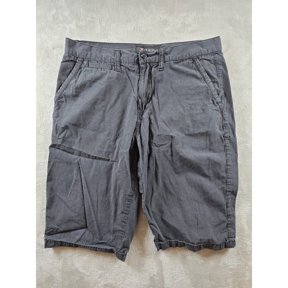 Guess Shorts Mens Size 30 Striped 12" Inseam Casual *Read